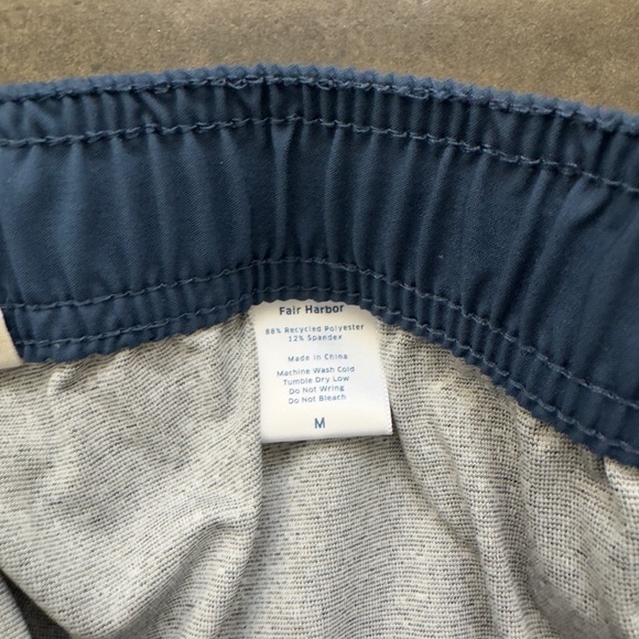 Fair Harbor The Anchor Swim Shorts | Medium | 8-Inch Inseam | Performance Fabric - Picture 4 of 4